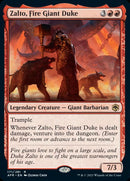 Zalto, Fire Giant Duke [Dungeons & Dragons: Adventures in the Forgotten Realms] Foil