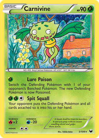 Carnivine (5/108) [Black & White: Dark Explorers] Reverse Holofoil