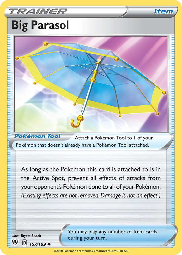 Big Parasol (157/189) [Sword & Shield: Darkness Ablaze] Reverse Holofoil