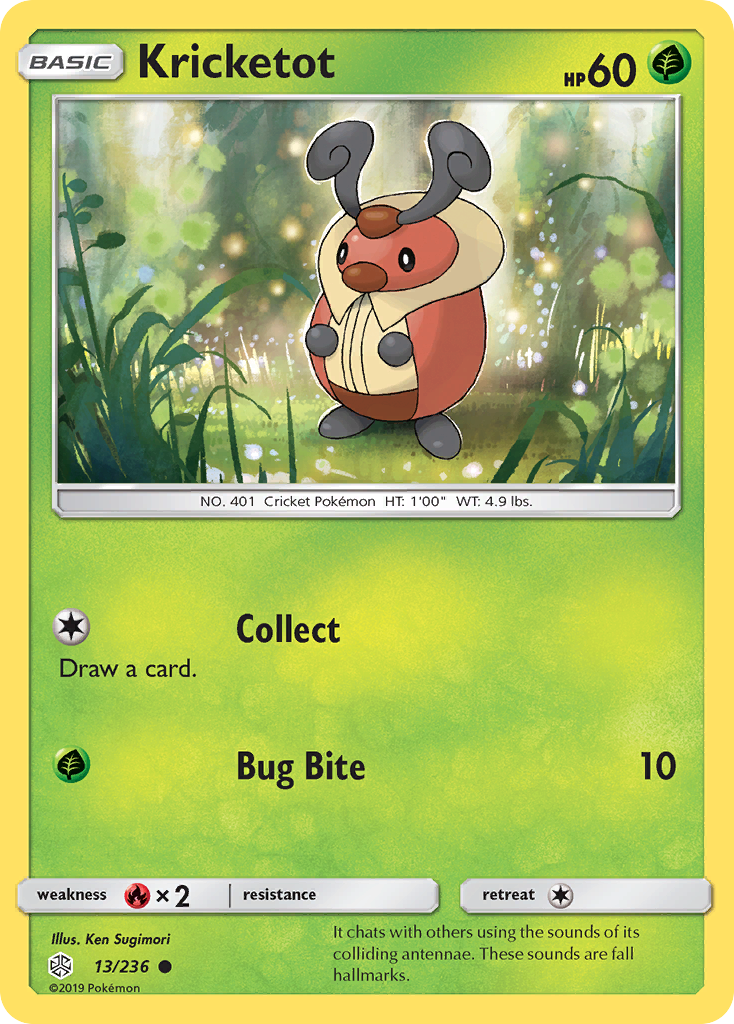 Kricketot (13/236) [Sun & Moon: Cosmic Eclipse] Reverse Holofoil