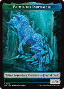 Primo, the Indivisible // Manifest Double-Sided Token [Duskmourn: House of Horror Tokens] Foil