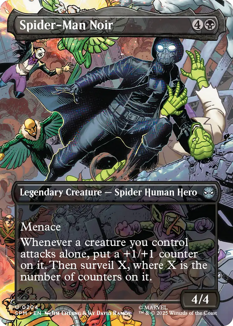 Spider-Man Noir (Borderless) [Marvel's Spider-Man] Foil