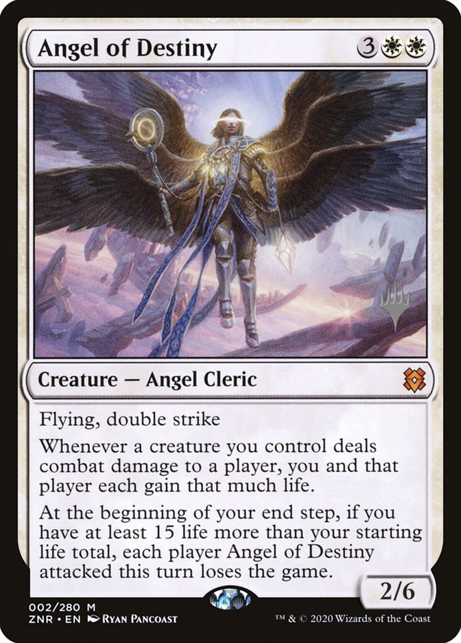 Angel of Destiny (Promo Pack) [Zendikar Rising Promos] Foil
