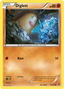 Diglett (36/124) [XY: Fates Collide] Reverse Holofoil
