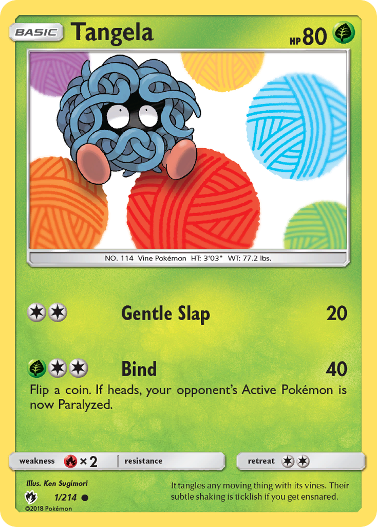 Tangela (1/214) [Sun & Moon: Lost Thunder] Reverse Holofoil