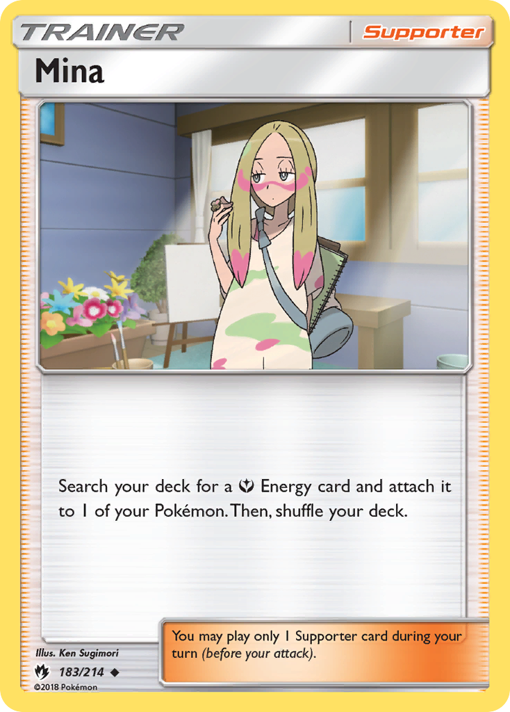Mina (183/214) [Sun & Moon: Lost Thunder] Reverse Holofoil