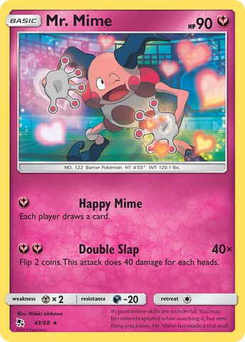 Mr. Mime (43/68) [Sun & Moon: Hidden Fates] Reverse Holofoil