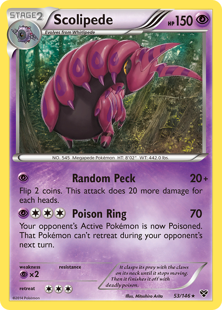 Scolipede (53/146) [XY: Base Set] Reverse Holofoil
