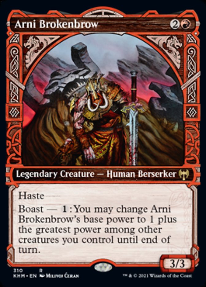 Arni Brokenbrow (Showcase) [Kaldheim] Foil