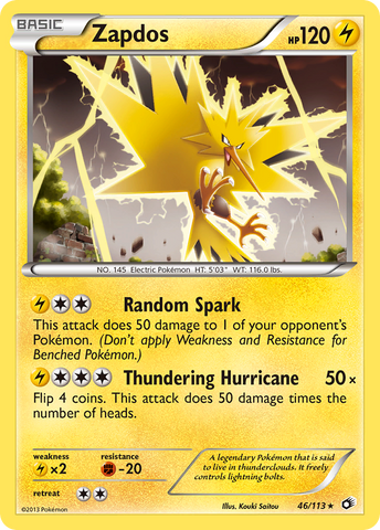 Zapdos (46/113) [Black & White: Legendary Treasures] Reverse Holofoil