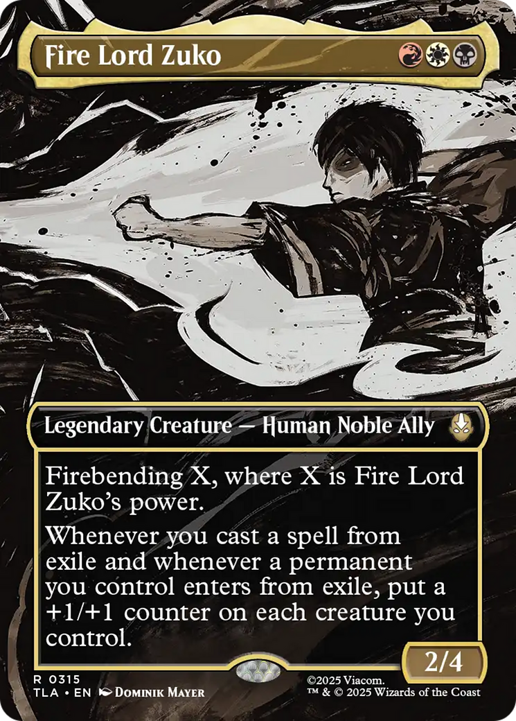 Fire Lord Zuko (Borderless) [Avatar: The Last Airbender] Foil