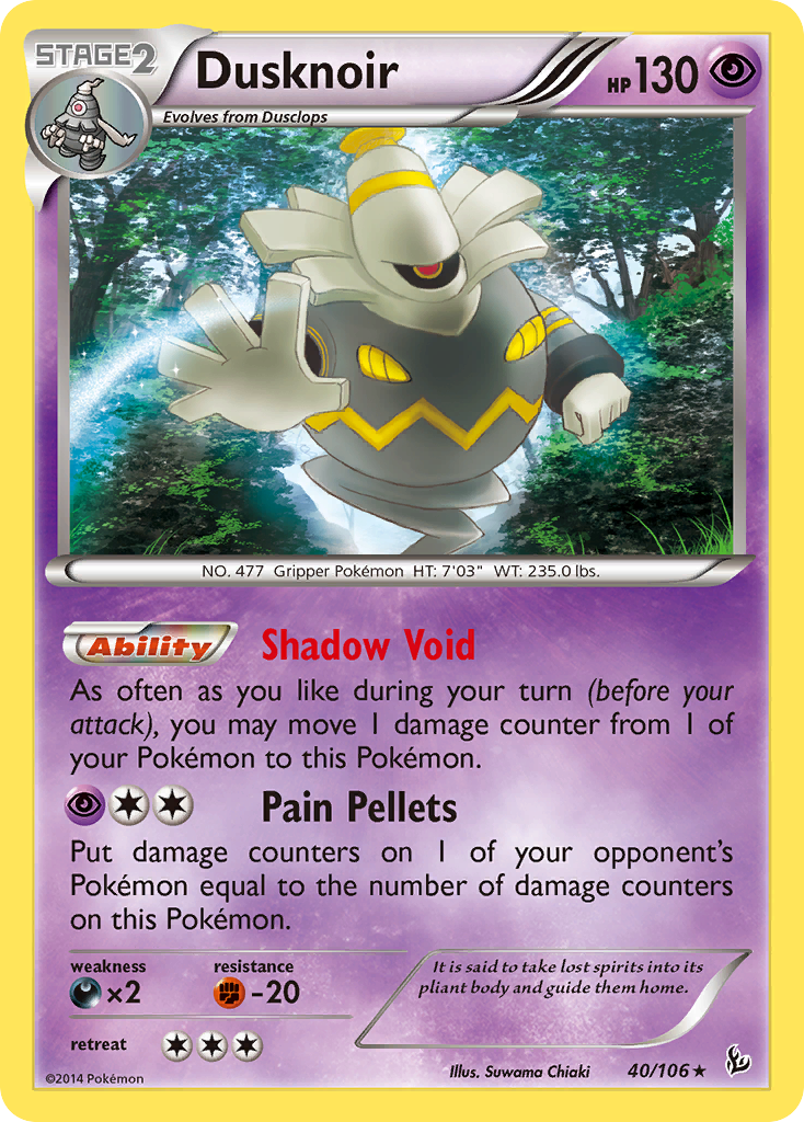 Dusknoir (40/106) [XY: Flashfire] Reverse Holofoil