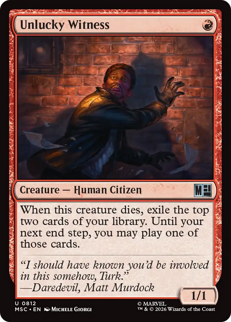 Unlucky Witness [Marvel Super Heroes Commander] Foil