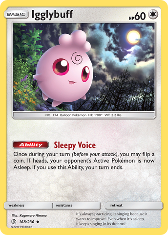 Igglybuff (168/236) [Sun & Moon: Cosmic Eclipse] Reverse Holofoil
