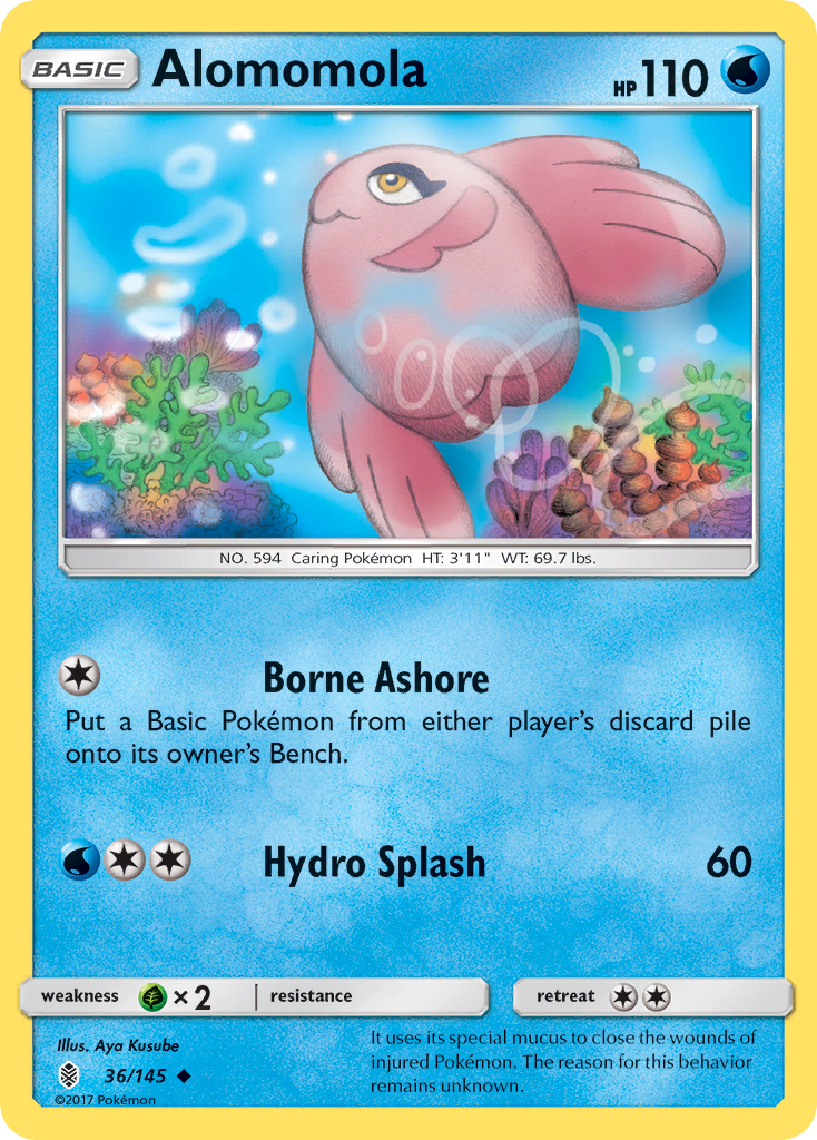 Alomomola (36/145) [Sun & Moon: Guardians Rising] Reverse Holofoil