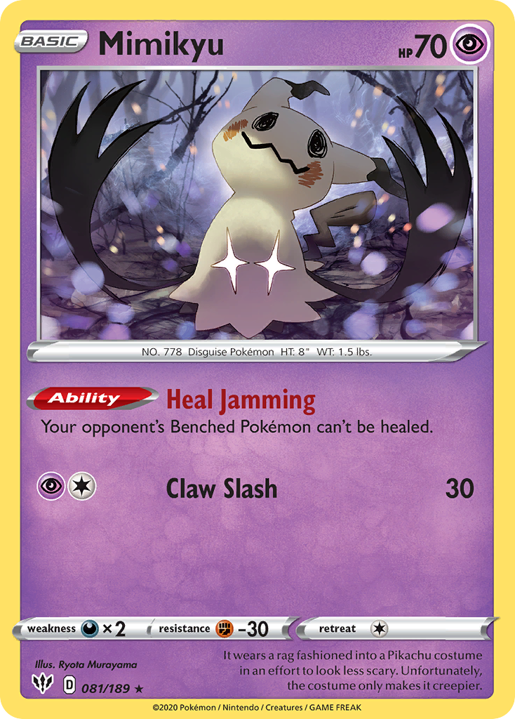Mimikyu (081/189) [Sword & Shield: Darkness Ablaze] Reverse Holofoil