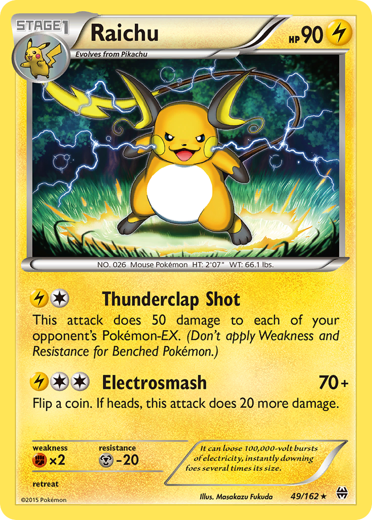 Raichu (49/162) [XY: BREAKthrough] Reverse Holofoil