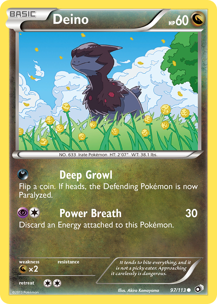 Deino (97/113) [Black & White: Legendary Treasures] Reverse Holofoil