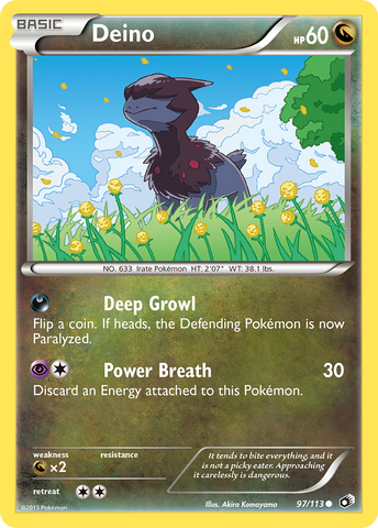 Deino (97/113) [Black & White: Legendary Treasures] Reverse Holofoil