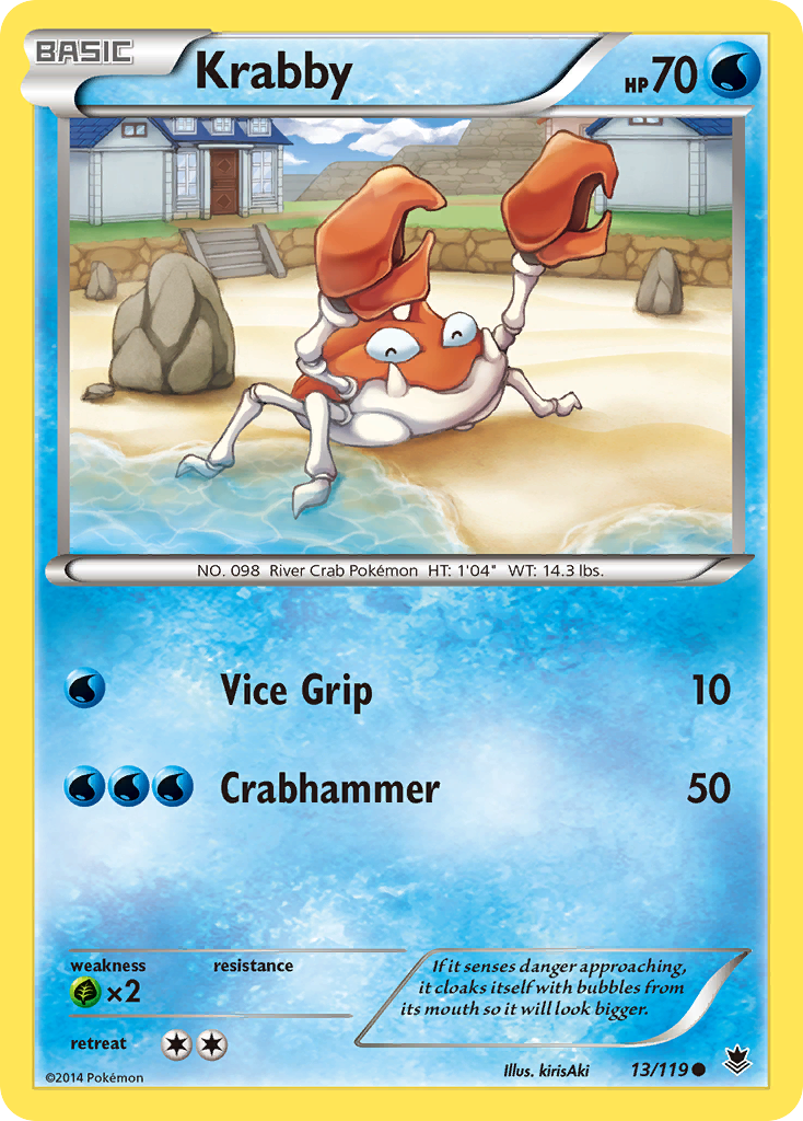 Krabby (13/119) [XY: Phantom Forces] Reverse Holofoil