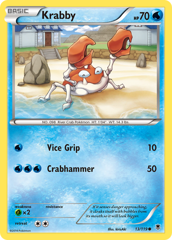 Krabby (13/119) [XY: Phantom Forces] Reverse Holofoil
