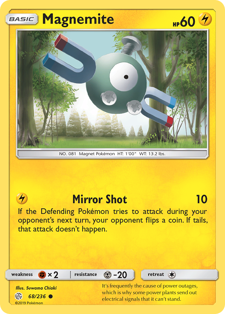 Magnemite (68/236) [Sun & Moon: Cosmic Eclipse] Reverse Holofoil
