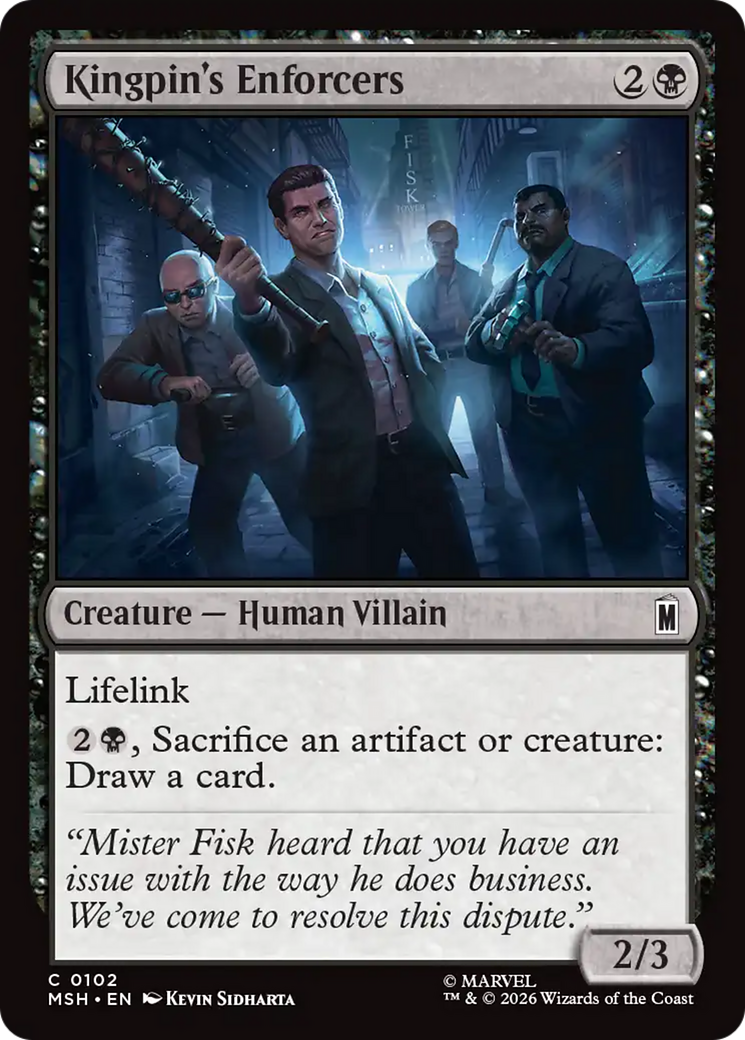 Kingpin's Enforcers [Marvel Super Heroes] Foil