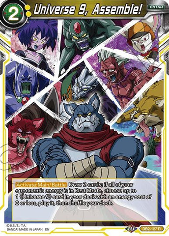 Universe 9, Assemble! (Reprint) (DB2-127) [Battle Evolution Booster] Parallel Foil