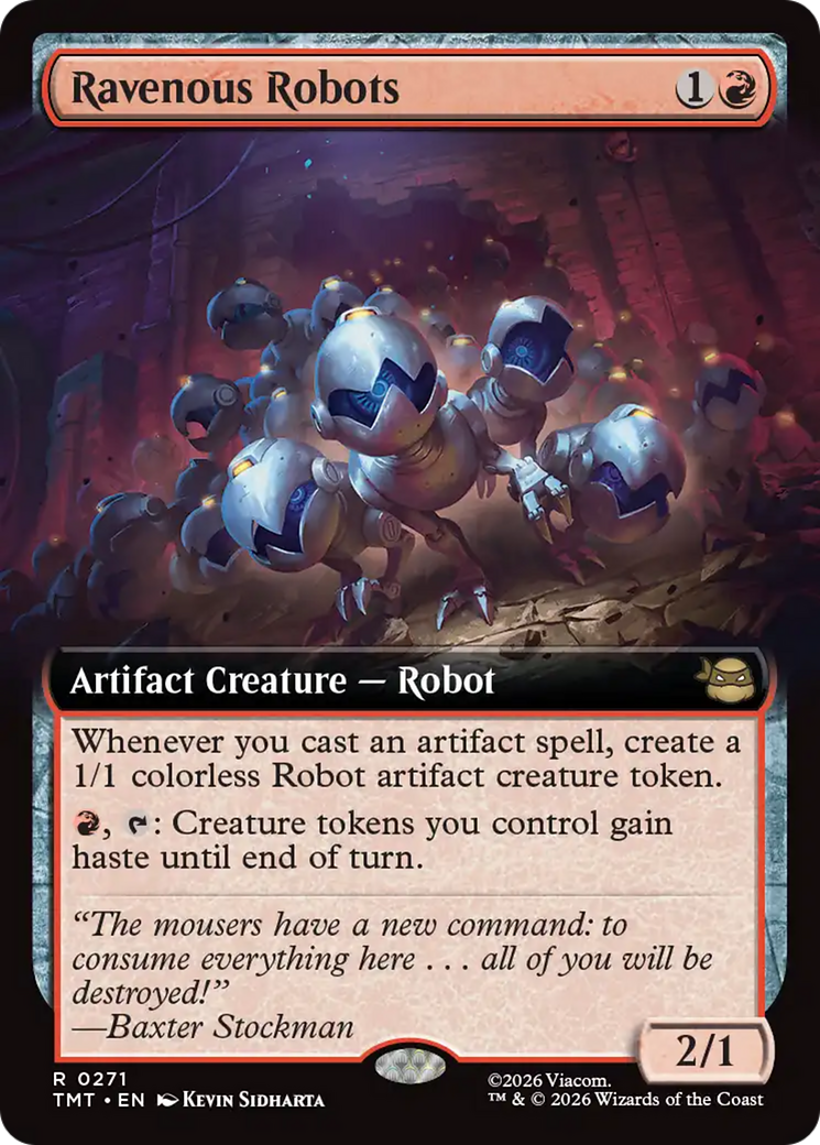 Ravenous Robots (Extended Art) [Teenage Mutant Ninja Turtles] Foil