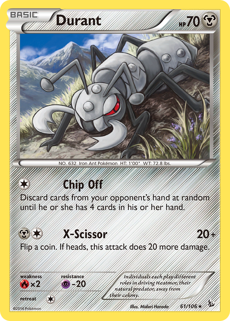 Durant (61/106) [XY: Flashfire] Reverse Holofoil