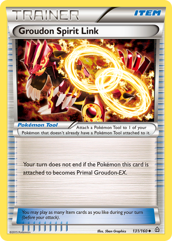 Groudon Spirit Link (131/160) [XY: Primal Clash] Reverse Holofoil