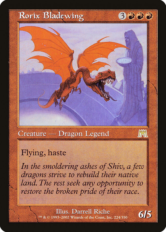 Rorix Bladewing [Onslaught] Foil