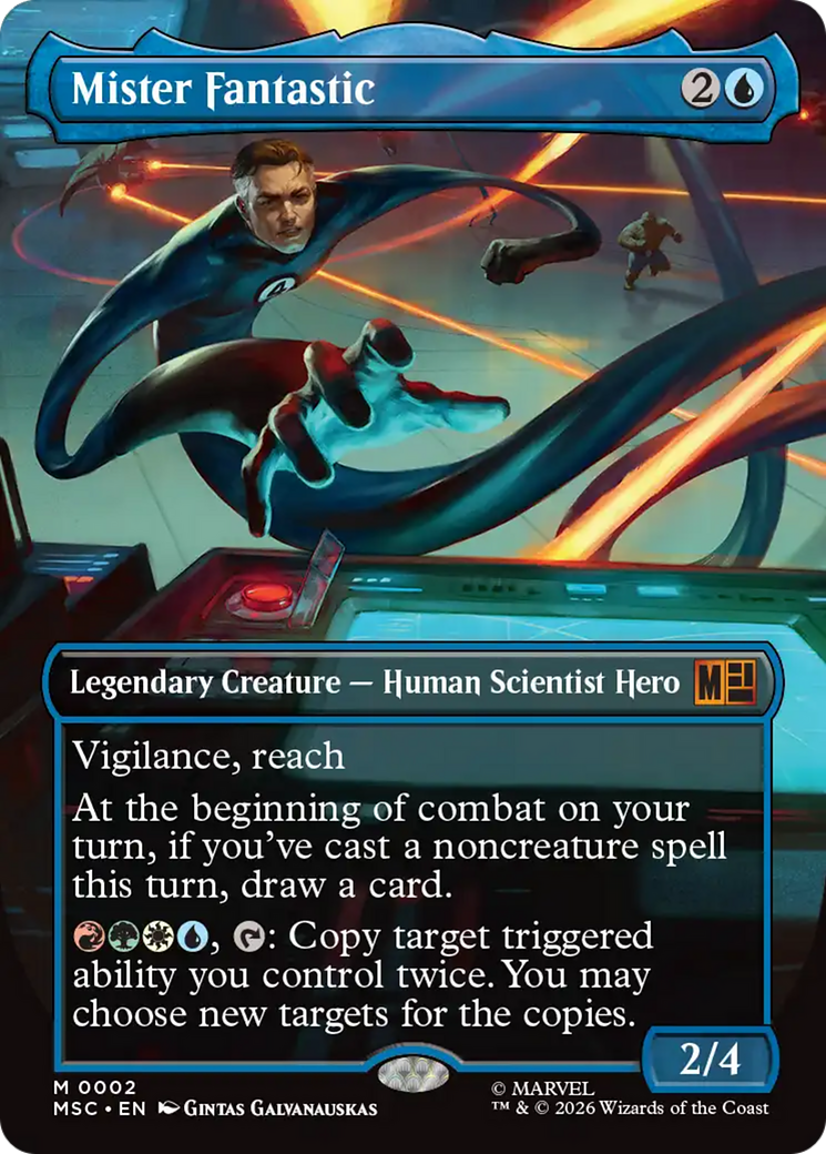 Mister Fantastic (Borderless) [Marvel Super Heroes Commander] Foil