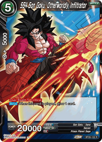 SS4 Son Goku, Otherworldly Infiltrator (BT20-122) [Power Absorbed] Parallel Foil