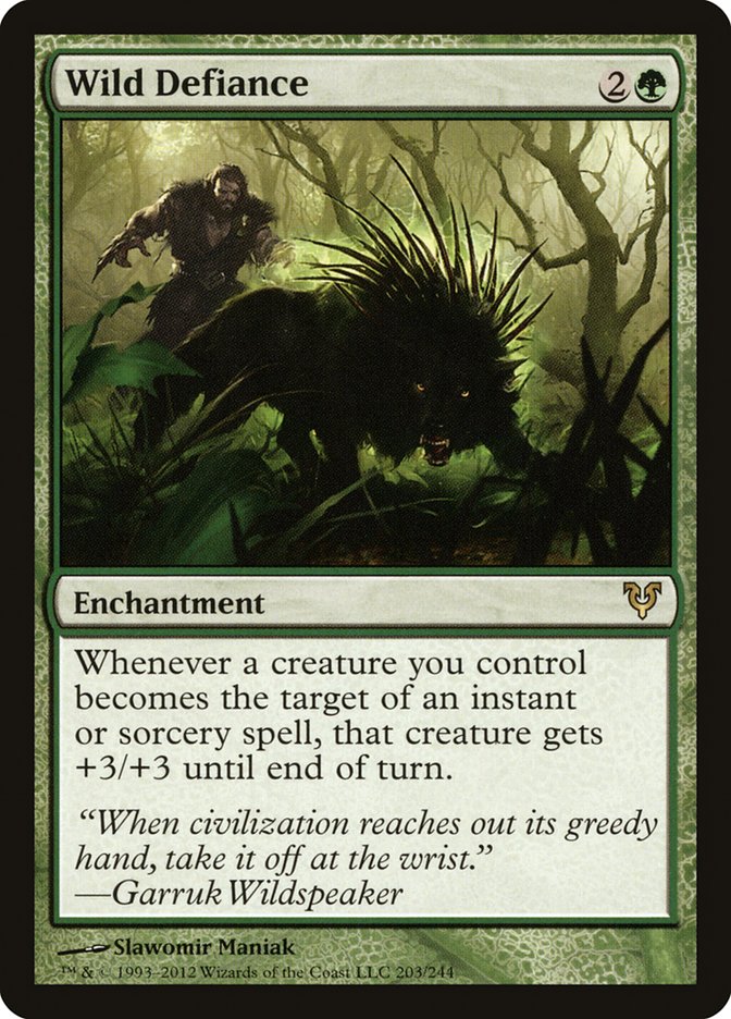 Wild Defiance [Avacyn Restored] Foil
