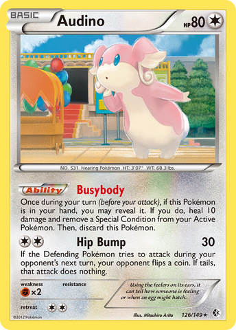 Audino (126/149) [Black & White: Boundaries Crossed] Reverse Holofoil