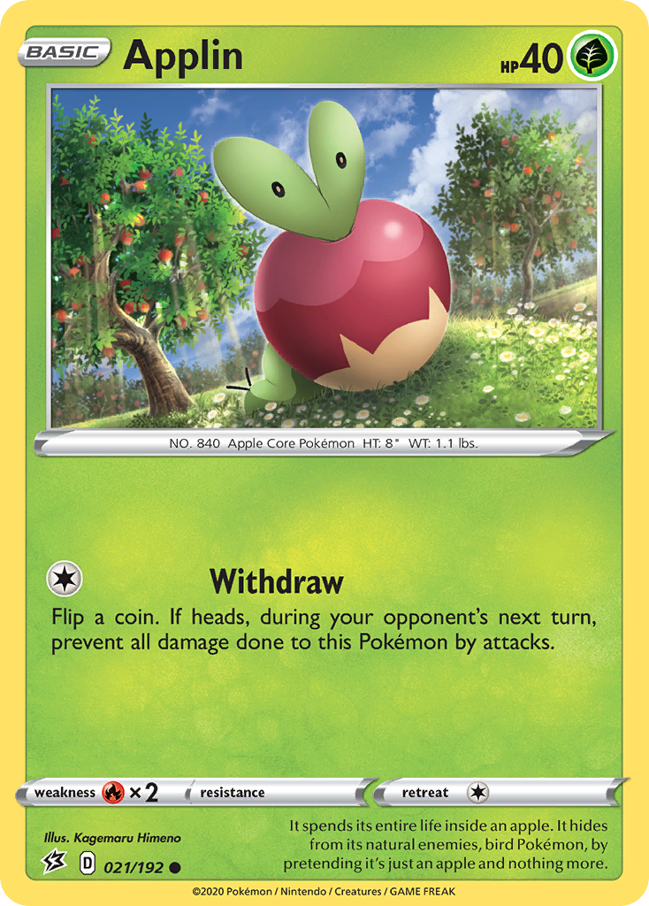 Applin (021/192) [Sword & Shield: Rebel Clash] Reverse Holofoil