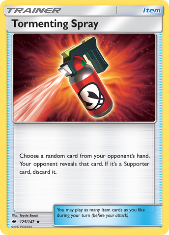 Tormenting Spray (125/147) [Sun & Moon: Burning Shadows] Reverse Holofoil