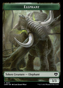 Clue // Elephant Double-Sided Token [Commander Masters Tokens] Foil