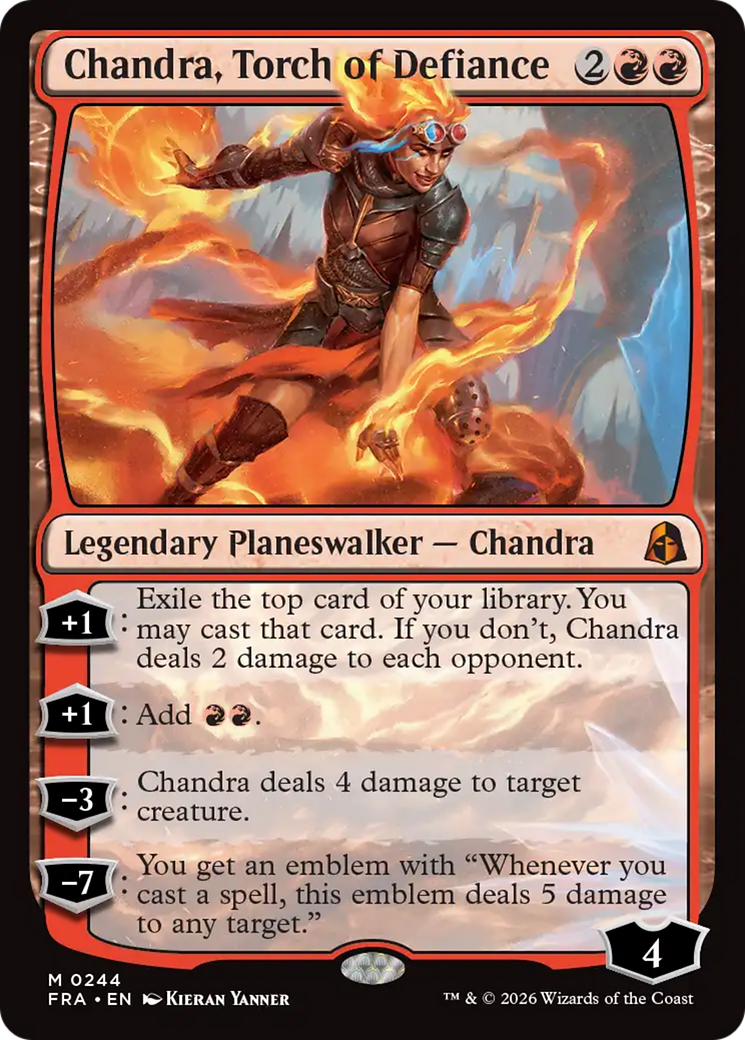 Chandra, Torch of Defiance [Reality Fracture] Foil