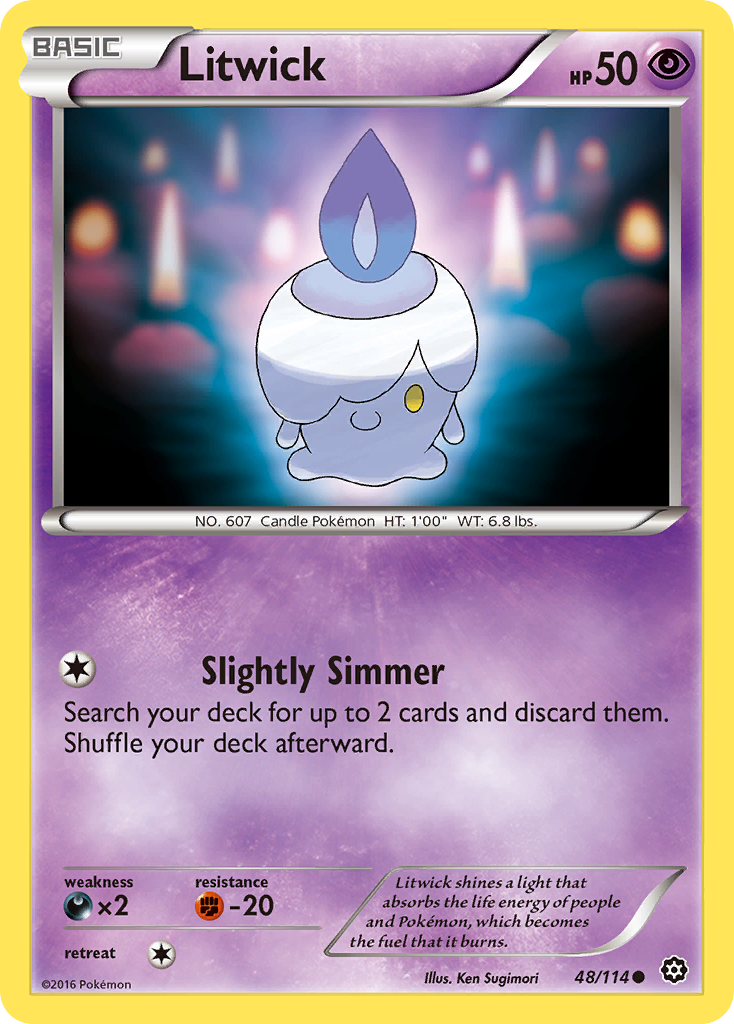 Litwick (48/114) [XY: Steam Siege] Reverse Holofoil