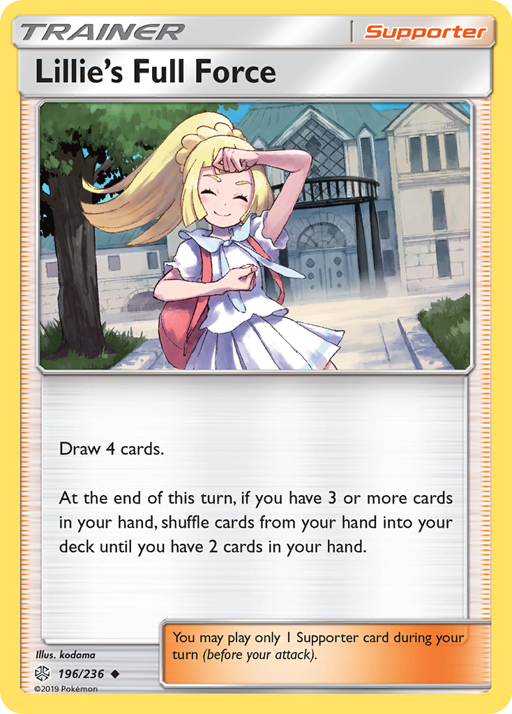 Lillie's Full Force (196/236) [Sun & Moon: Cosmic Eclipse] Reverse Holofoil