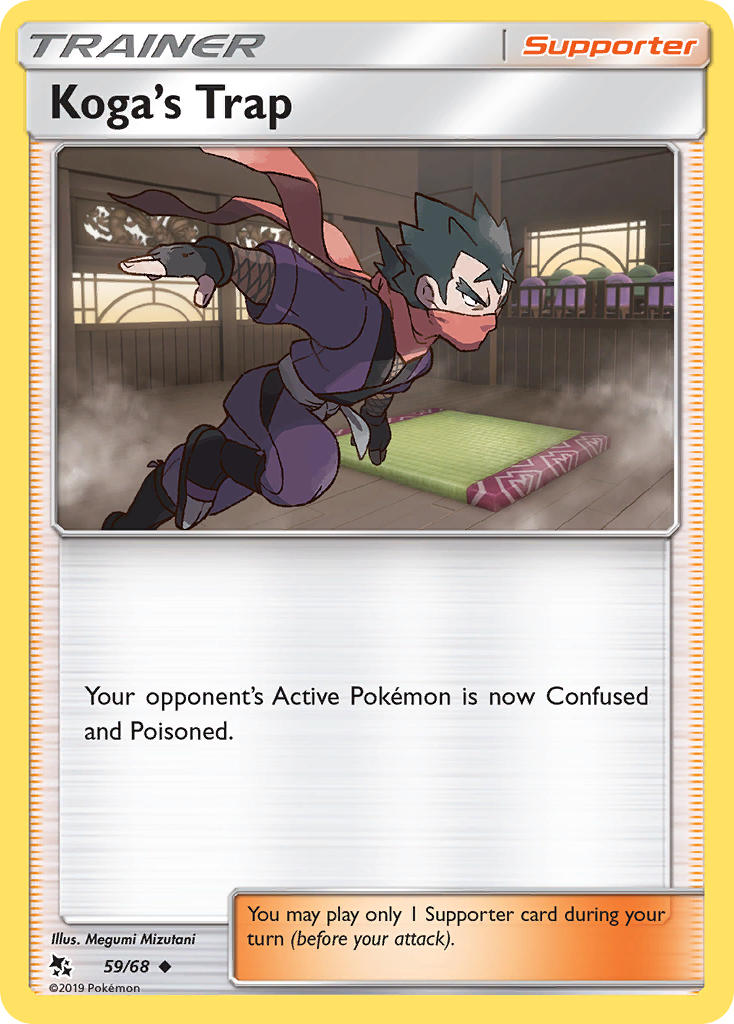 Koga's Trap (59/68) [Sun & Moon: Hidden Fates] Reverse Holofoil