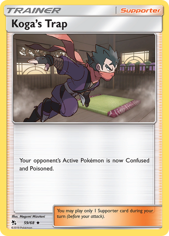 Koga's Trap (59/68) [Sun & Moon: Hidden Fates] Reverse Holofoil