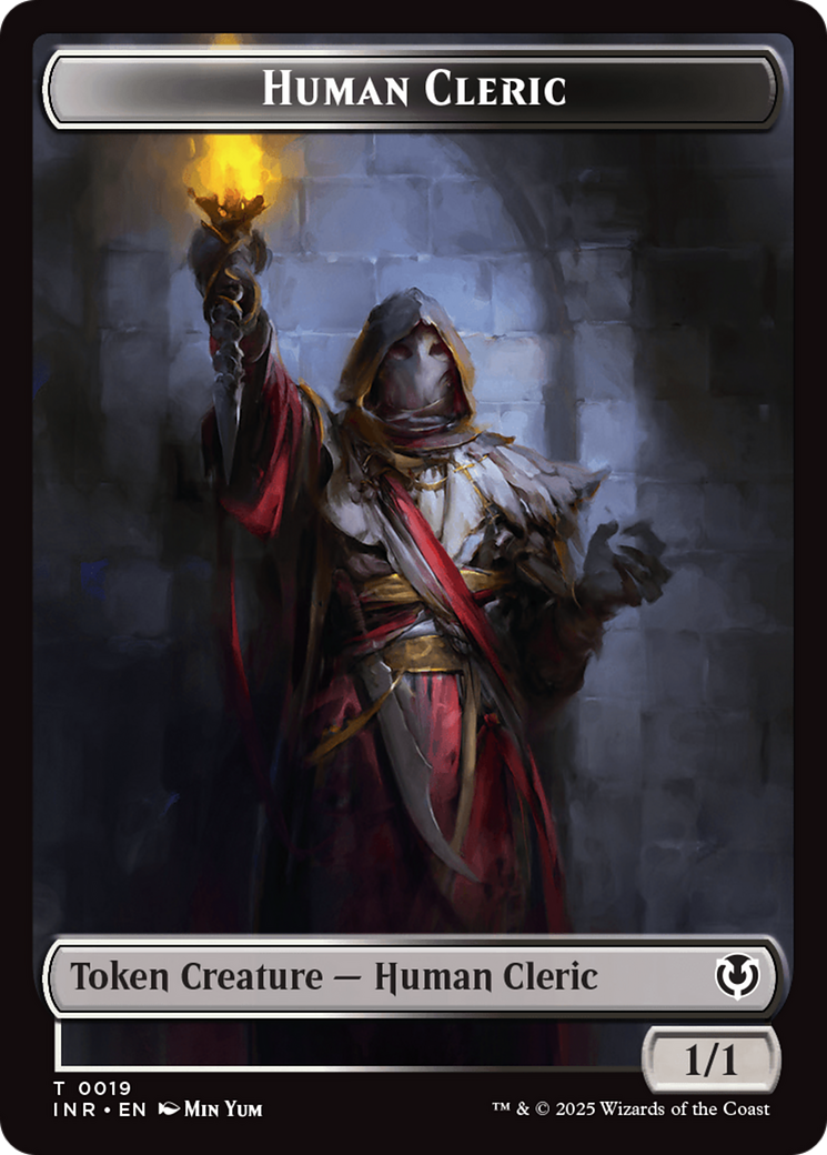 Demon // Human Cleric Double-Sided Token [Innistrad Remastered Tokens] Foil
