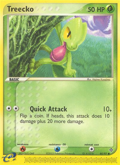 Treecko (80/97) [EX: Dragon] Reverse Holofoil
