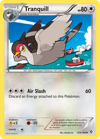 Tranquill (124/149) [Black & White: Boundaries Crossed] Reverse Holofoil