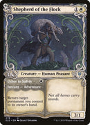 Shepherd of the Flock // Usher to Safety (Showcase) [Throne of Eldraine] Foil