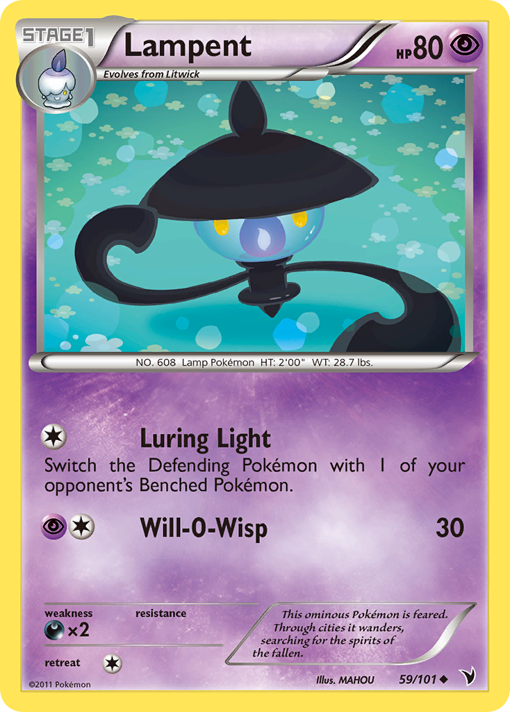 Lampent (59/101) [Black & White: Noble Victories] Reverse Holofoil