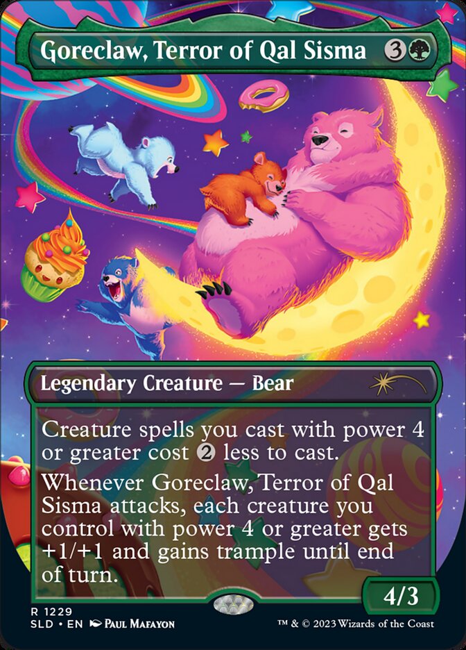Goreclaw, Terror of Qal Sisma (Borderless) [Secret Lair Drop Series] Foil